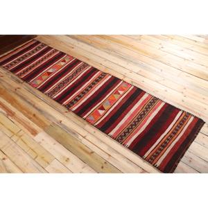 Vintage 2.7x9.7 ft <b>Runner</b> Rug, Turkish Rug, Kilim <b>Red</b> Floral Rug - Product Image 4