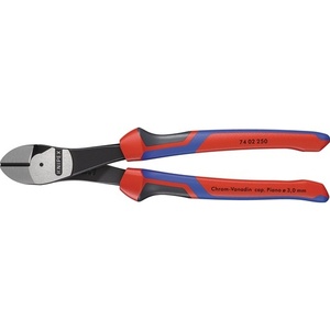 Alicates de corte lateral pulidos KNIPEX de alta resistencia de 250 mm con mangos de alicates multicomponentes Form 0 - Product Image 6