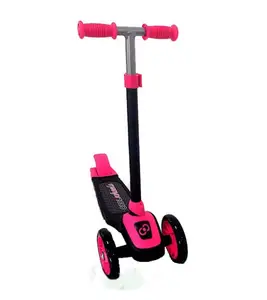 批发酷轮扭转滑板车粉色男女通用高品质3轮滑板车儿童踢滑板车玩具