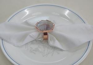 Acrylic Eco-Friendly Durable Napkin Rings with Customized Color <b>Cloth</b> Holder for Dining <b>Table</b> Decor Stocked - Product Image 3