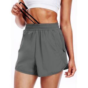 Shorts Deportivos Bermuda para Mujer, Transpirables, 100% Algodón, Secado Rápido, Cintura Elástica para Yoga y Correr con Bolsillo Lateral - Product Image 2