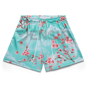 Pantalones Cortos Deportivos para Hombre, 100% Poliéster, Transpirables, de Secado Rápido, Cintura Elástica, Diseño Gráfico Personalizado por Sublimación, Estilo Urbano - Product Image 5