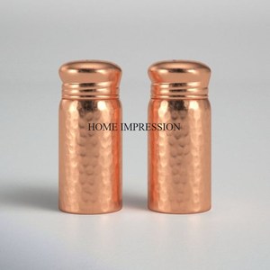 Juego de 2 utensilios de cocina de sal y pimienta de Metal resistente con aspecto elegante de diseñador creativo moderno de India - Product Image 6