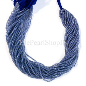 Cuentas redondas microfacetadas de tanzanita natural de 2 mm, grado AAA, para la fabricación de joyas, cuentas sueltas de tanzanita semipreciosa - Product Image 3