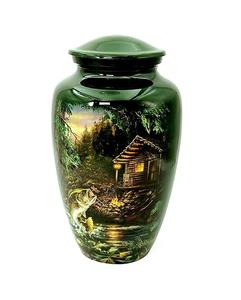 Venta al por mayor de urnas de cremación para adultos hechas en aluminio con Cruz Celta para cenizas - Product Image 1