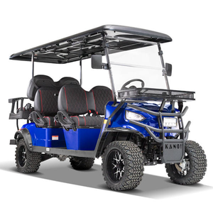 Carro de golf de caza de utilidad de lujo de 48V de litio todoterreno Rosa personalizado chino de 4 plazas - Product Image 1