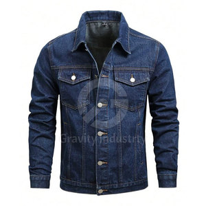 Veste en jean d'hiver respirante pour homme, 100% coton, matériau de haute qualité, logo frontal, best-seller pour adulte - Product Image 1