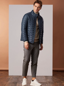 Veste matelassée pour homme de haute qualité, nouveau design, 100% polyester, imperméable, avec deux poches latérales, veste à bulles pour homme - Product Image 5