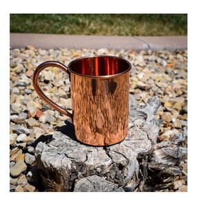 Hot Selling Rose Gold Brass Hammered Cup Stainless Steel 304 Copper Beer Moscow Mule <b>Mug</b> Manufacturer and Exporter - Product Image 1