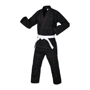 Kimono de Jiu Jitsu Ligero de Alta Calidad, Uniforme de Entrenamiento Elástico Unisex, Conjuntos de Gi de BJJ, Traje de Karate Profesional sin Estampado - Product Image 3