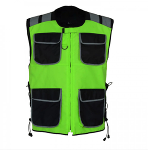 S-5XL Custom LOGO Multi Pocket High Visibility Reflective <b>Jacket</b> Security Engineer Work Uniform <b>Hi</b>-<b>Vis</b> Safety Vest With Pocket - Product Image 1