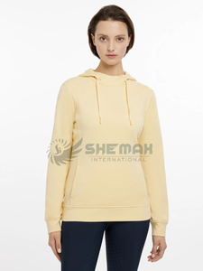 women equestrian <b>hoodie</b> stretchable slim fit hooded sweatshirt moisture wicking fabric soft warm design suitable for riding - Product Image 6