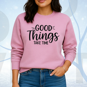 Sweat-shirts décontractés pour femmes, automne-hiver 2026, motif uni, 100% polyester, 400 grammes, logo brodé sur le devant - Product Image 3