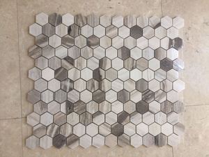 Mosaico Hexagonal de Mármol Negro Cem, Mosaicos de Mármol de 20x20cm, Pulidos, Cortados a Medida, Muestras Pequeñas, Modernos, Fáciles de Instalar en Paredes y Pisos, Hechos en Turquía - Product Image 5