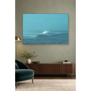 Impression sur toile Fida Single Wave in Misty Blue Ocean - Product Image 2