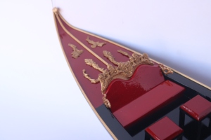 Gia nhien เรือแจวแบบทาสีดำ #1เรือจำลองทำจากไม้คุณภาพสูงงานหัตถกรรมทำจากไม้ - Product Image 4