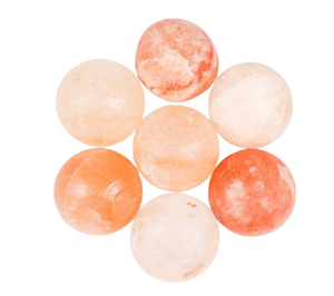 Bol à sel de l'Himalaya naturel en forme de trapèze avec des boules de massage de 1,7 pouce de rayon, lampe de désintoxication profonde et de guérison pour le spa - Product Image 5