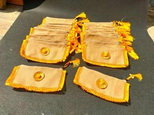 Enveloppes cadeaux en jute naturelle de 7x4 pouces, enveloppes Shagun écologiques pour mariages, festivals et fêtes, vente en gros - Product Image 3