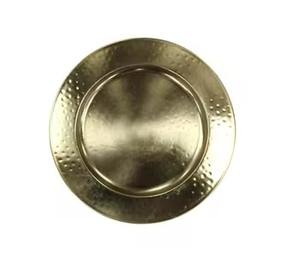 Plaque de charge en métal nickelé fini nouveau look chargeur en métal pour la décoration de mariage et d'événement - Product Image 6