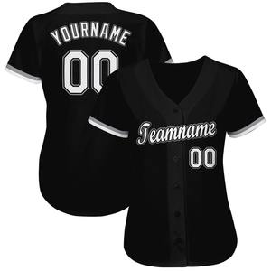 Maillots de Baseball d'équipe de vente entière directe d'usine hommes avec la chemise de Baseball de liège de polyester de maille de vêtements de sport d'impression de sublimation complète - Product Image 2