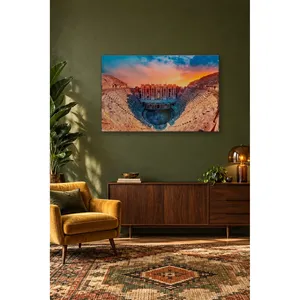 Impression sur toile du théâtre antique de Fida Hierapolis au coucher du soleil - Product Image 4