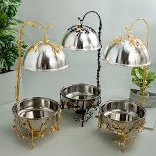 5L Rectangular Stainless Steel Glass Floral Chafing <b>Dish</b> For Wedding Banquets Parties Hotel Catering Equipment And Food Buffets - Product Image 4