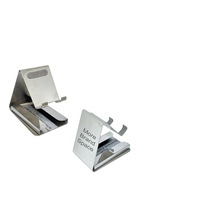 Base Portátil de Acero con Acabado Espejo, Soporte Manos Libres Ajustable para Tablets, Ideal para Regalos Corporativos, Eventos y Regalos Personalizados