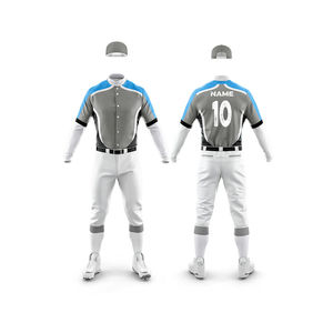100% Cotton Lightweight Baseball Uniform High Quality Comfortable Sports Wear in Multi Colors Best Design Blank Pattern <b>Sets</b> - Product Image 1