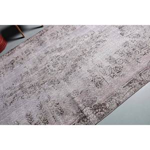 Alfombra tradicional de lana gris marrón 5,9 X 10.3ft Diseño turco vintage con respaldo de látex con patrón de retazos para dormitorio para adolescentes - Product Image 5