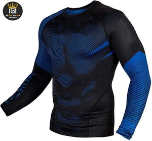 Vêtement de sport anti-UV UPF50 respirant en polyester pour adultes, rash guard personnalisé sublimé, kimono à manches longues pour hommes - Product Image 2