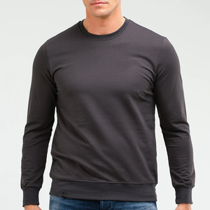 Sudadera de invierno 100% algodón para hombre, cuello redondo, forro polar grueso, oversize, con bolsillo, logotipo personalizado, informal, venta al por mayor - Product Image 1