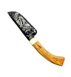 Cuchillo de Obsidiana Negra Tallado a Mano, Hoja de Piedra Preciosa Grande, Cuchillo de Cristal de Obsidiana Hecho a Mano, Decoración, Artefacto Espiritual Tribal - Product Image 4