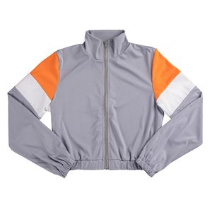 Tenues 2 pièces pour femmes Combinaisons de survêtement Coupe-vent léger Veste à fermeture éclair Crop Top Pants Set Easy Wear Tracksuit - Product Image 2