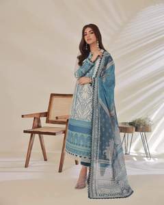 PAKISTANI ASIAN Traditional Shalwar Kameez Beautiful Fancy Silk and Cotton <b>Dress</b> New Style Ready for Women's Eid & <b>Wedding</b> - Product Image 1