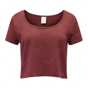 T-shirt décontracté à manches courtes et col rond, respirant, couleurs personnalisables pour un confort élégant, t-shirt ample en coton pour femmes, été - Product Image 6