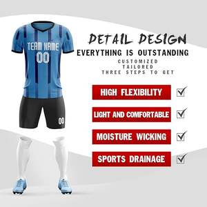 100% poliéster transpirable y cómodo desgaste de fútbol servicios OEM para uniformes de entrenamiento de fútbol al por mayor disponible - Product Image 2