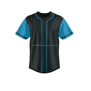 2024 Latest Custom Half Sleeve BaseballSoftball Jerseys Breathable Sportswear for Wholesale Sublimation Printing - Product Image 2