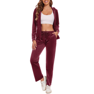 Chándal de abrigo para mujer de la mejor calidad 2025, ropa para correr personalizada, gran oferta, ropa para mujer, el mejor chándal de Material - Product Image 3