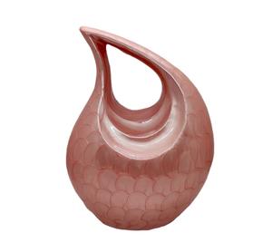 Cremation Urns <b>for</b> Human <b>Ashes</b> <b>for</b> Burial Columbarium Urns <b>for</b> Human Tear Drop Rose Gold Colour 27 Cms High - Product Image 1