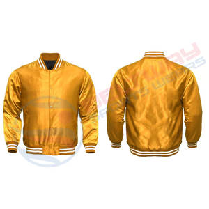 Jaune personnalisé fabricant haute qualité Vintage hiver fait nouveau Design hommes 2024 veste universitaire à manches longues - Product Image 3