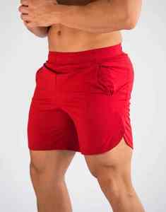 กางเกงขาสั้นเล่นกีฬาของผู้ชายกางเกงขาสั้นผ้ายืดน้ำหนักเบาแบบออกแบบได้ตามต้องการสำหรับ2025 - Product Image 4