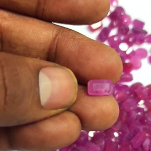 203 pièces de rubis naturel 8mm à 11mm ovale octogone facette 429 cts Lot Iroc ventes haute qualité rose rubis lâche pierres précieuses coupe US $243 - Product Image 2