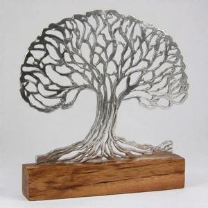 YuleShine AuraBranch EternaBloom escultura de árbol de Metal decorativa hecha a mano para el hogar y la Oficina - Product Image 4