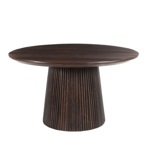 โต๊ะไม้เจรจาต่อรองทรงกลมทำจากไม้เนื้อแข็งโต๊ะข้างโซฟาตกแต่งห้องนั่งเล่น - Product Image 1