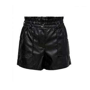 New Arrival Fully Customized Made <b>Leather</b> <b>Shorts</b> For <b>Women</b> Professional Manufacturer Made High-Waist <b>Black</b> <b>Leather</b> <b>Shorts</b> - Product Image 1