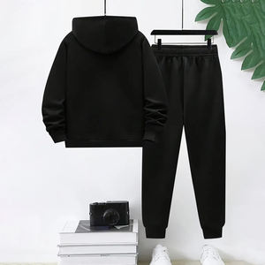 OEM 2024 Survêtement de sport 100% coton personnalisé de haute qualité avec poches latérales et sweat à capuche personnalisé à carreaux - Product Image 2