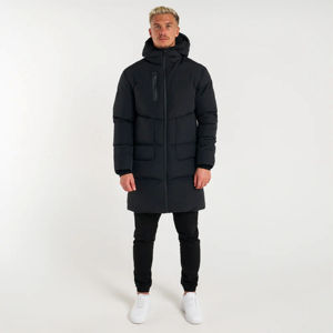 Veste d'hiver longue matelassée pour homme, nouveau style 2026, design personnalisé avec col à capuche et logo frontal, faible MOQ - Product Image 1
