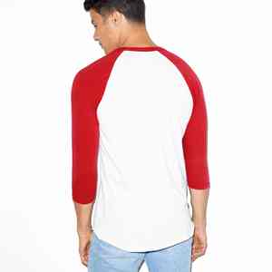 Camiseta raglán de alta calidad para hombres y mujeres, camiseta de manga de béisbol de algodón transpirable, ideal para promociones, gimnasio y uso diario - Product Image 6