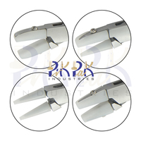 Kit de alicates de mordazas de nailon de 4 piezas con mango Ergo, tamaño de cadena de 120mm, alicates planos, redondos/de punta plana, Kit de alicates para hacer joyas
