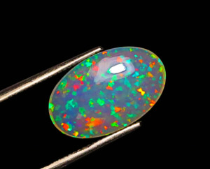Ethiopian Opal Cabochon Gemstone - Welo Loose Opal Gems - Amazing Galaxy Fire Opal Stone-Pierre semi-précieuse naturelle pour elle - Product Image 1